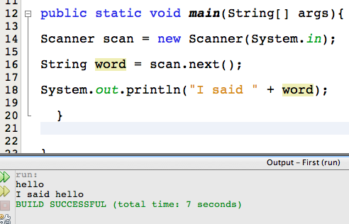 scanner class