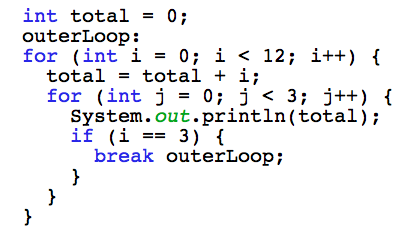labelled break