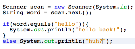 if statement