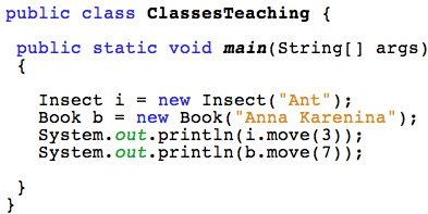 super class example